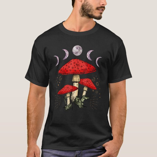 Camiseta Fungus Magic Psilocybin Mushrooms Hippie  1 (Frente)