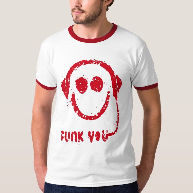Camiseta Funk você (branco/vermelho) (Frente)