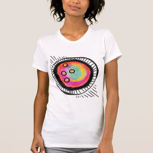 Camiseta Funky Abstrato Art para Vestir (Frente)