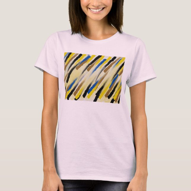Camiseta Funky de Arte Abstrata (Frente)