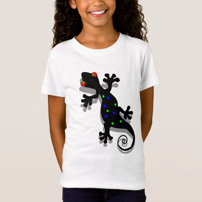 Camiseta Funky Gecko Tee para Crianças (Frente)