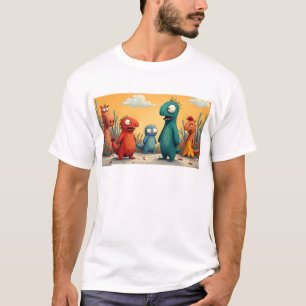 Camiseta Funky Kaiju: Arte de Monstro de Osaka - Espalhe So