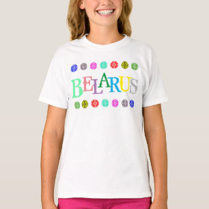 Camiseta Funky Letters Belarus Беларусь