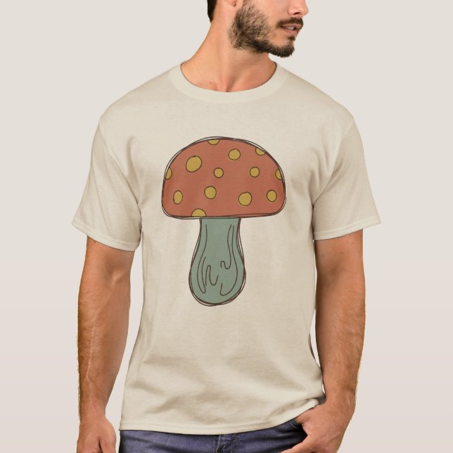 Camiseta Funky Little Forest Mushroom (Frente)