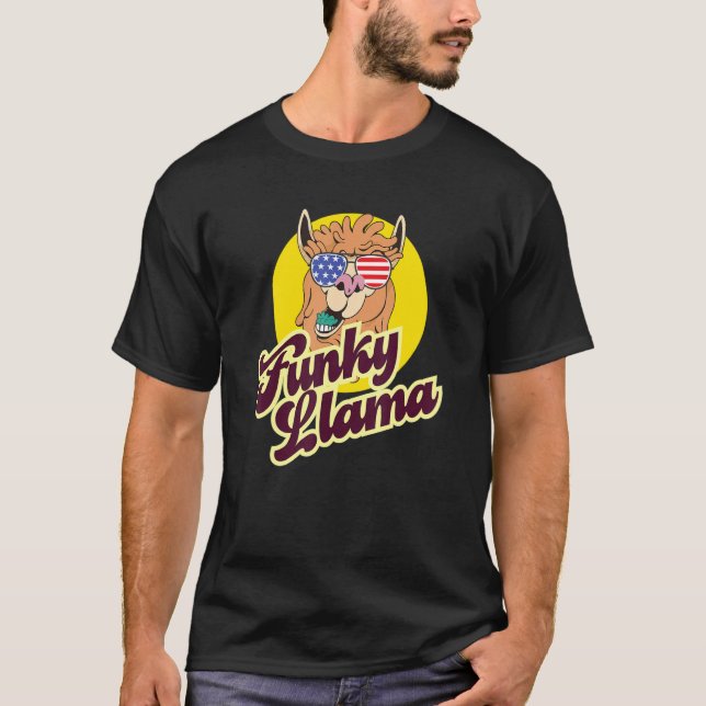 Camiseta Funky Llama Alpaca Baby Outfit Llama (Frente)