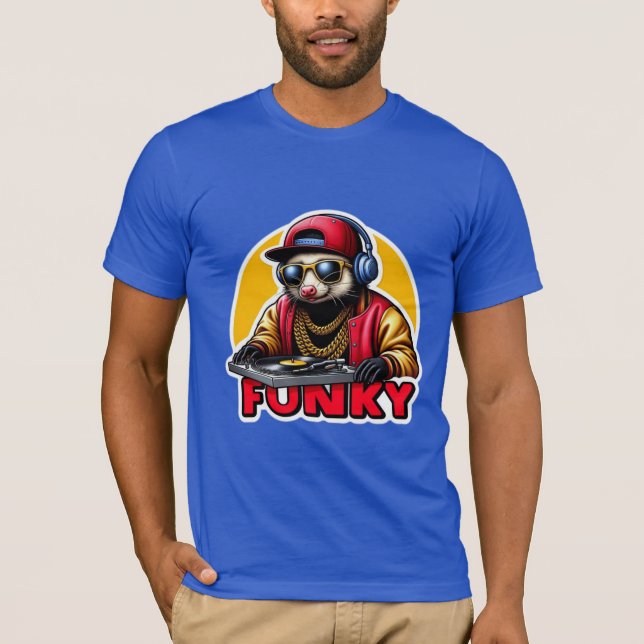 CAMISETA FUNKY OPOSSUM DJ (Frente)