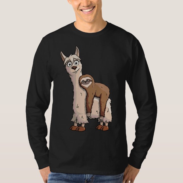 Camiseta Funky Refritiu Lama Andando De Rico Llama (Frente)