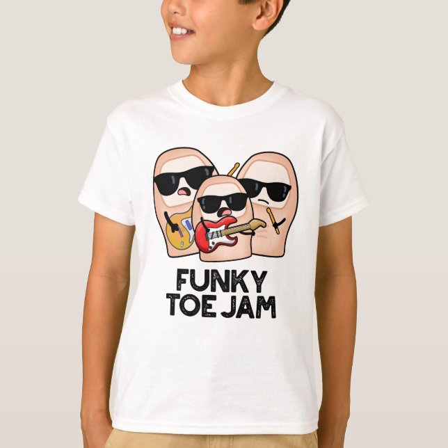 Camiseta Funky Toe Jam Funny Music Pun (Frente)