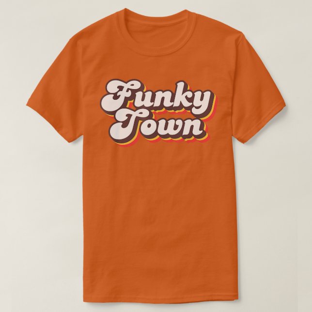 Camiseta Funky Town Roller Disco Outfit Retro 70s Figurume  (Frente do Design)