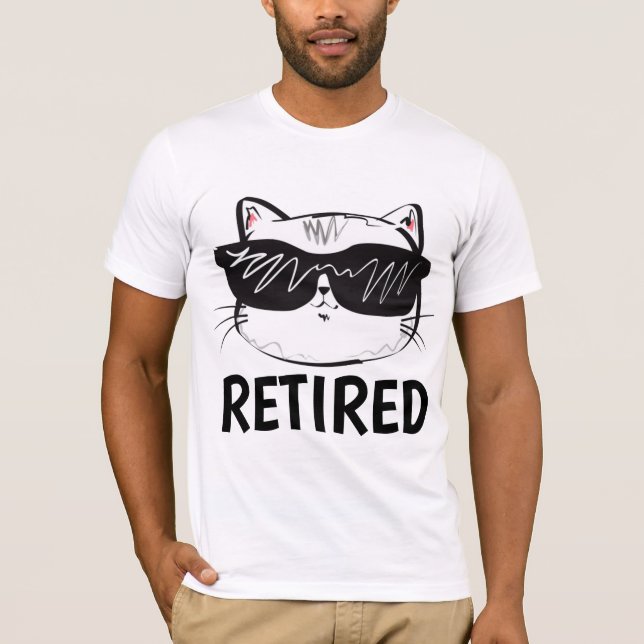 CAMISETA FUNNIDADE DE T-SHIRTS DE GATO REFORMADO (Frente)