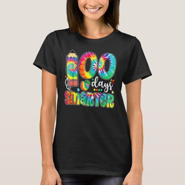 Camiseta Funny 100 Days Smarter Happy 100th Day Of School T (Frente)