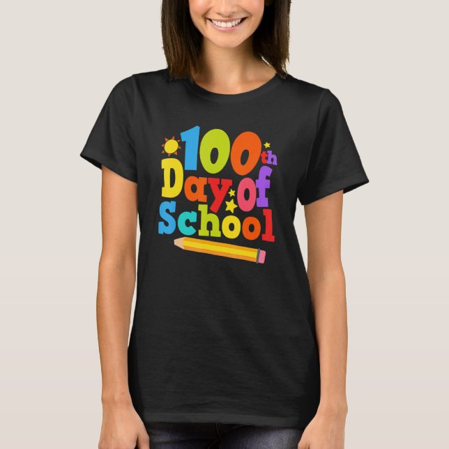 Camiseta Funny 100 Days Smarter Shirt Happy 100th Day Of Sc (Frente)