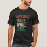 Camiseta Funny 40 Year Old Birthday Gifts Awesome Since Apr<br><div class="desc">Funny 40 Year Old Birthday Gifts Awesome Since Apr</div>