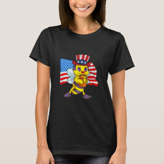 Camiseta Funny 4 De Julho De 2021 Beekeeper American