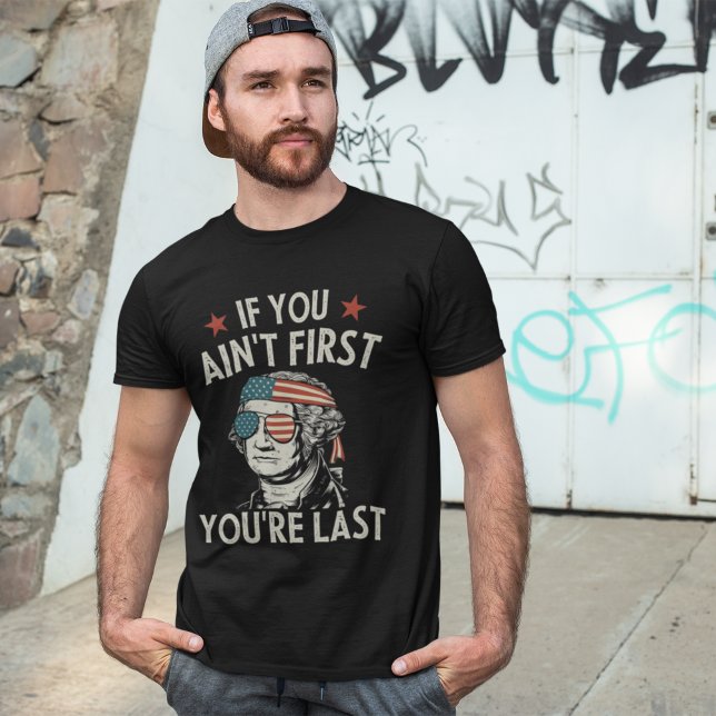 Camiseta Funny 4th July George Washington (Criador carregado)