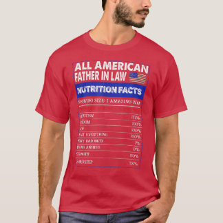 Camiseta Funny 4th Of July All American Father In Law Nutri