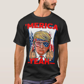 Camiseta Funny 4th Of July Patriotic Donald Trump 'Merica U