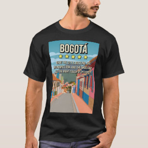 Camiseta Funny 5 Star Bogota Columbia Poster de viagens de