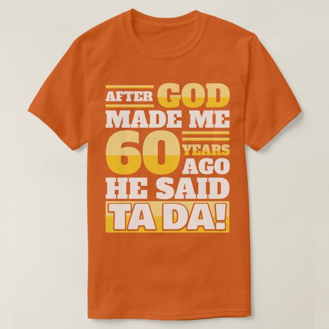 Camiseta Funny 60th Birthday  60 Years Long Sleeve  (Frente do Design)