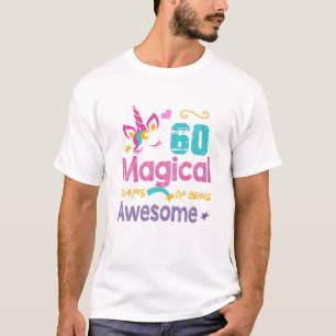 Camiseta Funny 60Th Birthday Awesome 60 Years Old Unicorn C