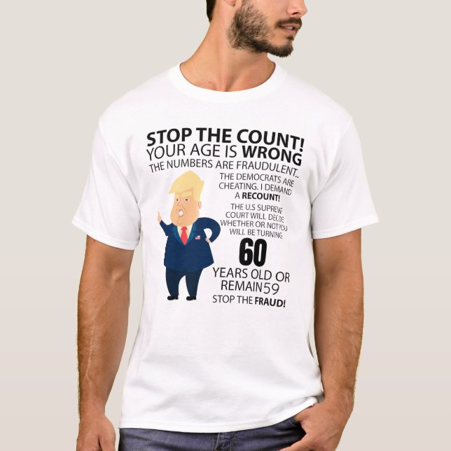 Camiseta Funny 60th Year Birthday Present Happy Birth year (Frente)