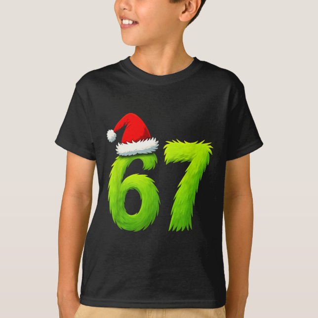 Camiseta Funny 67 Christmas Six Seven Meme 6 7 Teens Boys G (Frente)