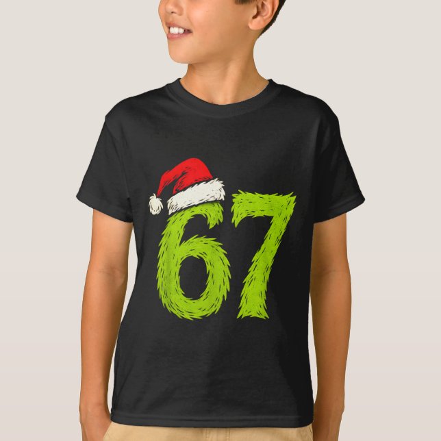 Camiseta Funny 67 Christmas Six Seven Meme 6 7 Teens Boys G (Frente)