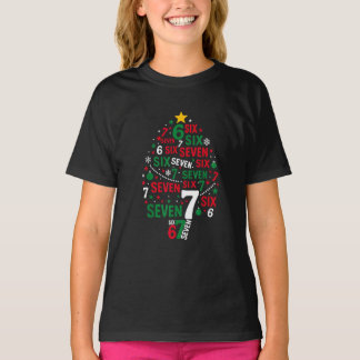 Camiseta Funny 67 Christmas Tree Six Seven Xmas Gifts