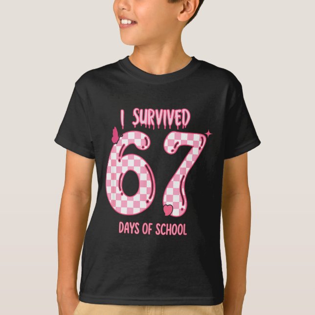 Camiseta Funny 67 Days Of School Meme For Teachers And Stud (Frente)