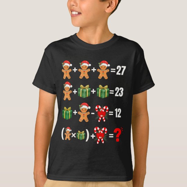 Camiseta Funny 67 Meme Candy Merry Santa Math Teacher Chris (Frente)