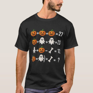 Camiseta Funny 67 Meme Pumpkin Ghost Math Teacher