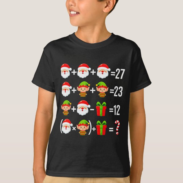 Camiseta Funny 67 Meme Santa Math Teacher Christmas Six Sev (Frente)