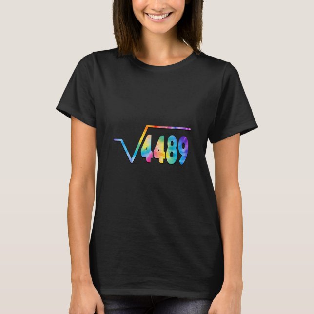 Camiseta Funny 67 Meme Square Root 4489 Slang Math Teacher  (Frente)