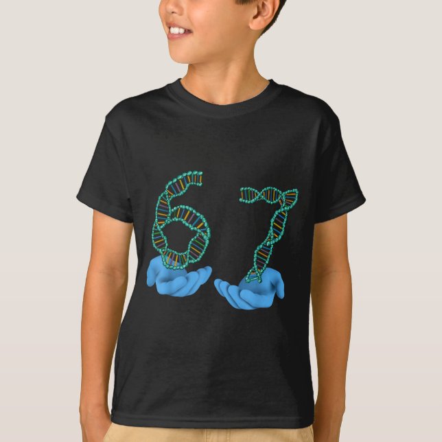 Camiseta Funny 67 Number Meme Dna Replication Molecular Sci (Frente)