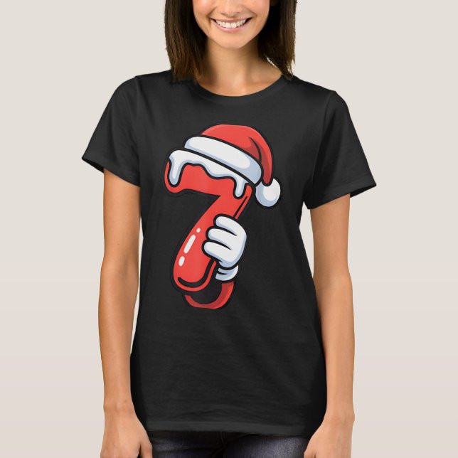 Camiseta Funny 67 Six Seven Meme Couple Matching Christmas  (Frente)