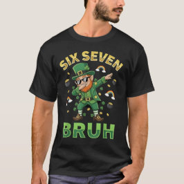 Camiseta Funny 67 St Patricks Day Dabbing Leprechaun Six Se