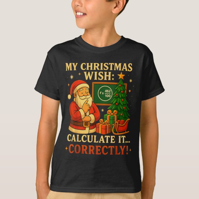 Camiseta Funny 67 Tee Christmas Math 67 Meme – 6 7 Teacher  (Frente)