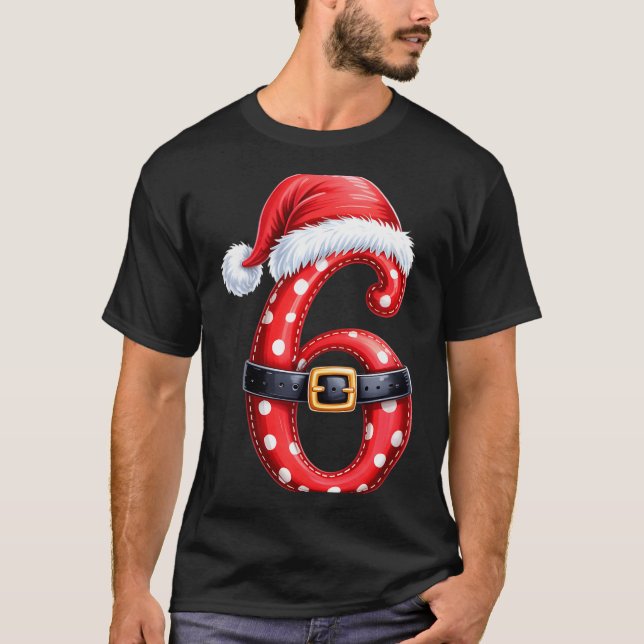 Camiseta Funny 6 7 Six Seven Meme Couple Matching Christmas (Frente)