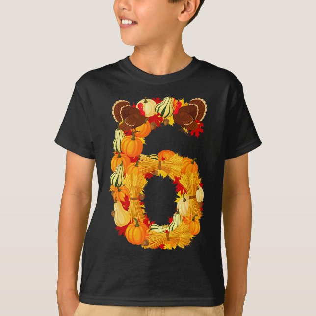 Camiseta Funny 6 7 Six Seven Meme Couple Thanksgiving Turke (Frente)