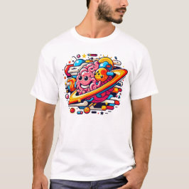 Camiseta Funny Abstract: #Colorful / (brain) T-Shirt #7