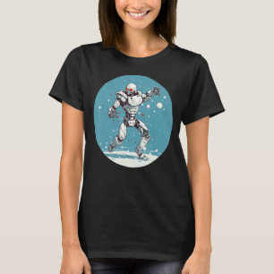 Camiseta Funny AI Cyborg ama as lutas contra a Huma