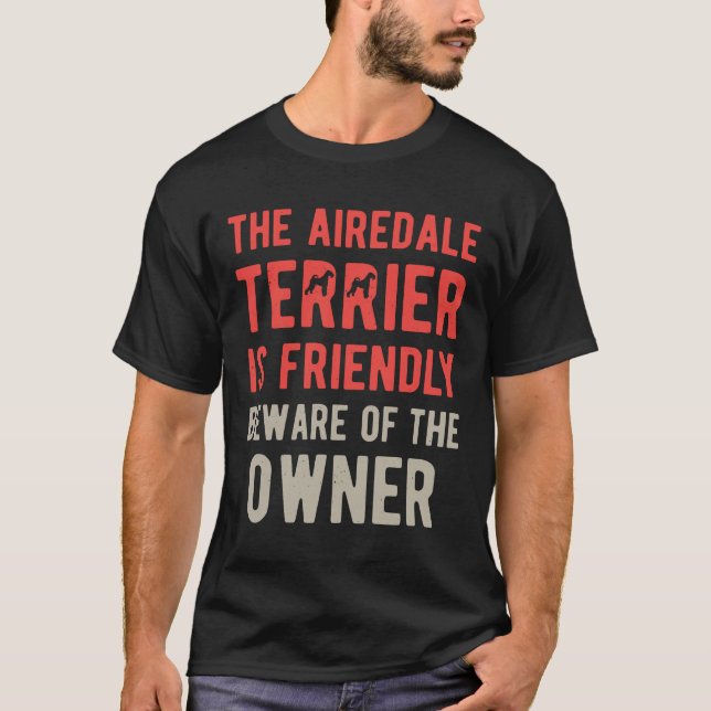 Camiseta Funny Airedale Terrier (Frente)