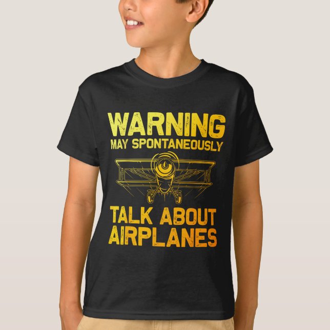 Camiseta Funny Airplane Novelty For Men Women Plane Aviatio (Frente)