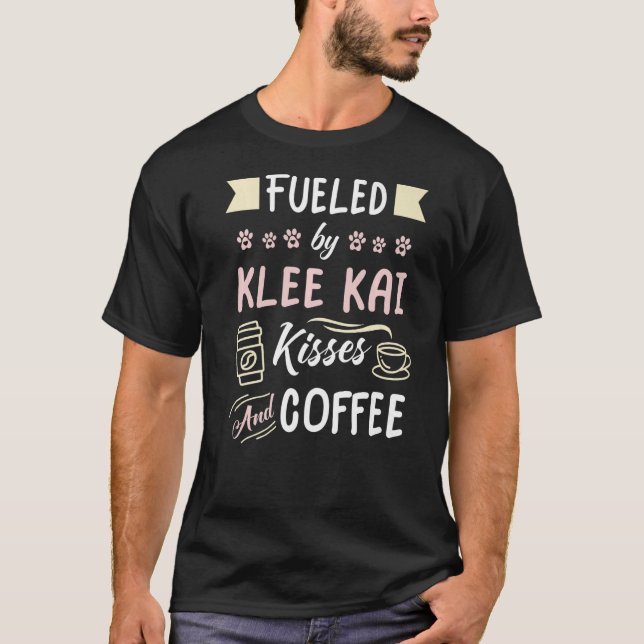 Camiseta Funny Alaskan Klee Kai Mãe Café Lover Premium (Frente)