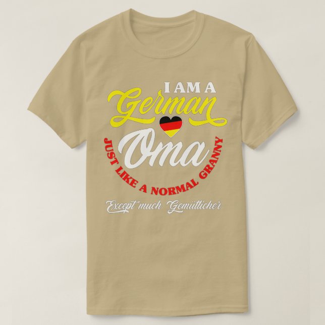 Camiseta Funny Alemanha Alemã Oma Alemã Avó Alemã Deutsche  (Frente do Design)
