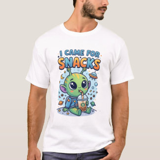 Camiseta Funny Alien Bubble T-Shirt – Cute Alien 