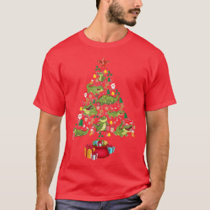 Camiseta Funny Alligator Árvore de Natal Crocodilo Xmas Mul