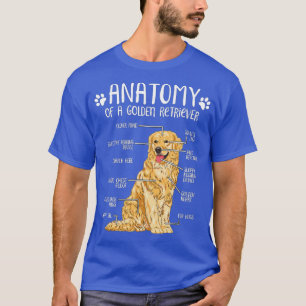 Camiseta Funny Anatomy Golden Retriever Dog Lover -gigapixe