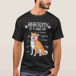 Camiseta Funny Anatomy Shiba Inu Dog Lover 