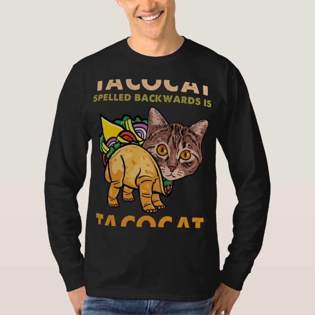 Camiseta Funny and Cute Tacocat Taco Cat Spelled Backward G (Frente)